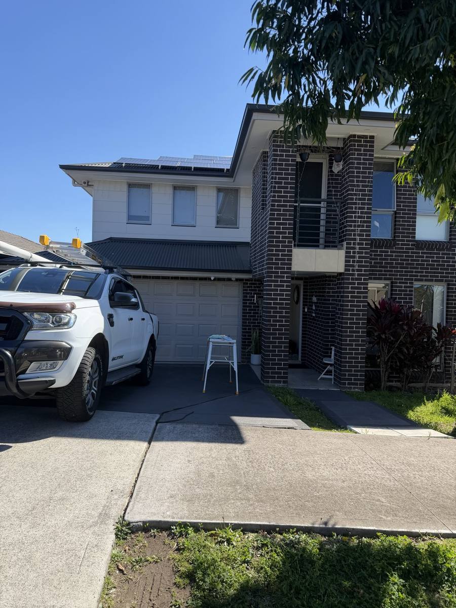 Two-storey home exterior windows